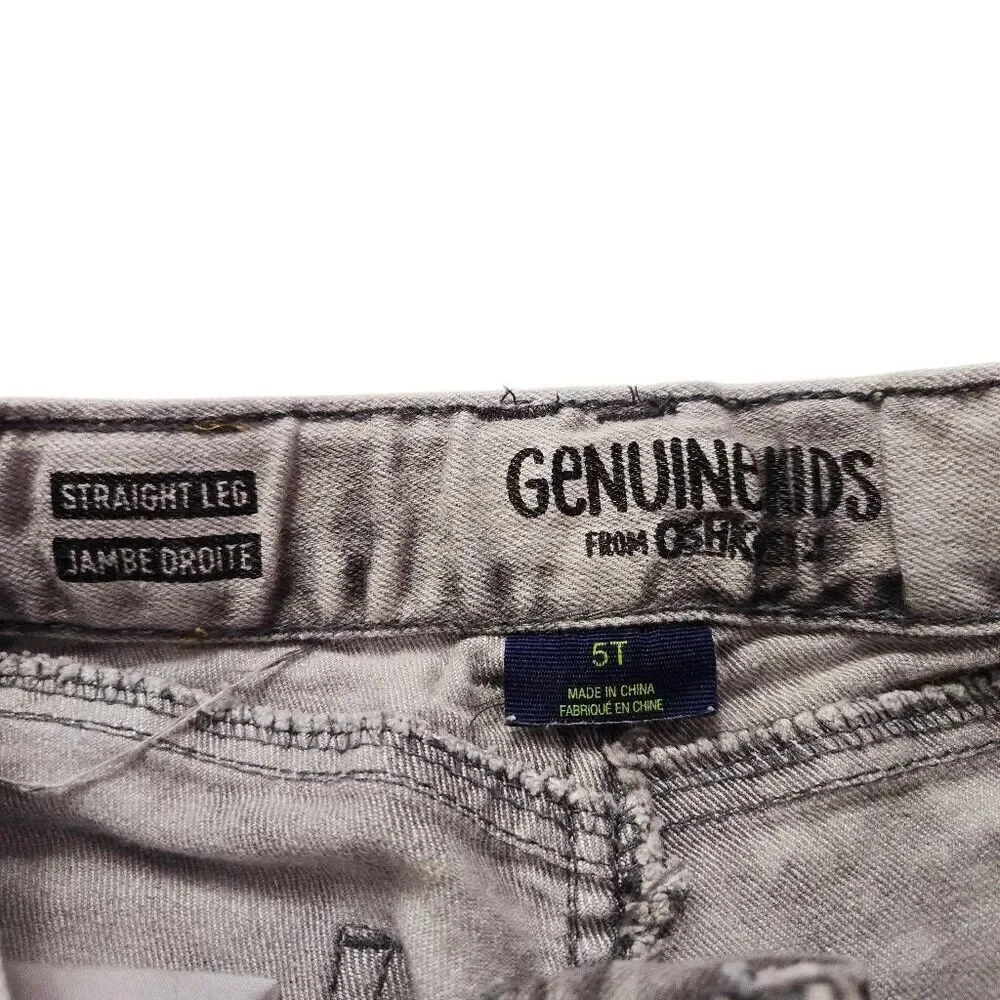 Oshkosh Gray Stonewash jeans 5T adjustable
